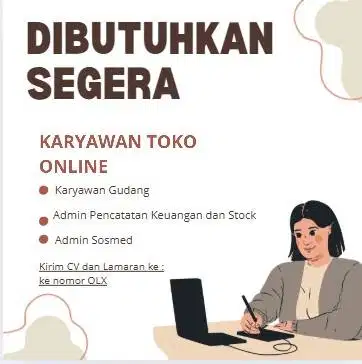 Kami mencari Staf untuk di Toko Online