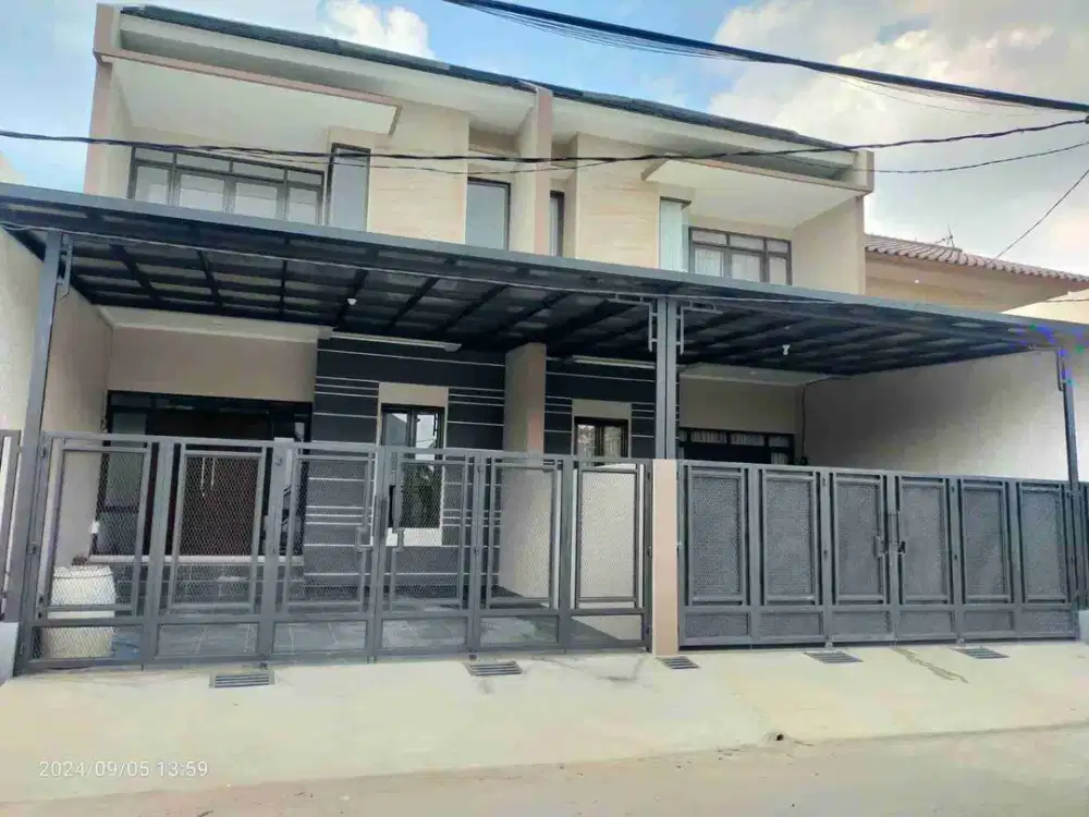 On Progres Rumah Baru Dua Lantai Di Komplek Margahayu Raya