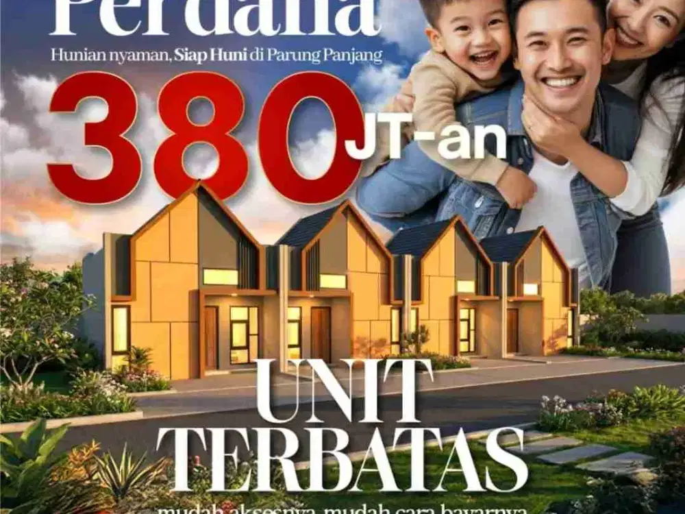 Serpong Garden Village Parung Panjang, Modal 2Juta Cicilan 2Jtaan Punya Rumah