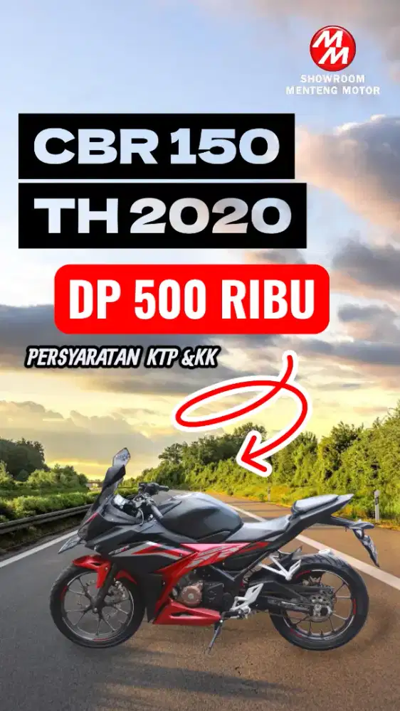 CBR 150 FACELITE DP CUMA 500 RIBU