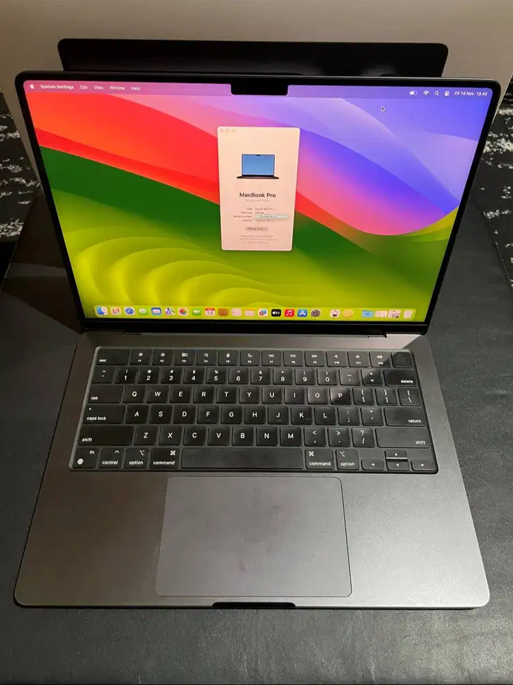 MacBook Pro 14 2024 M4 Pro 24gb 512gb Garansi iBox Mulus Fullset Ori