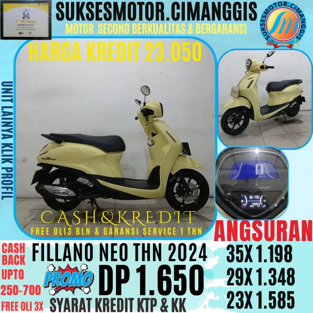 DP 1.650 FILLANO NEO CASBACK UPTO 700, RIBUAN FREE OLI3X