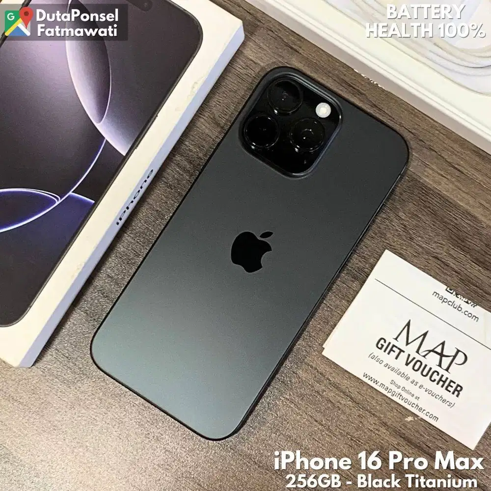 IPHONE 16 PRO MAX 256GB IBOX BH 100% BLACK LIKENEW
