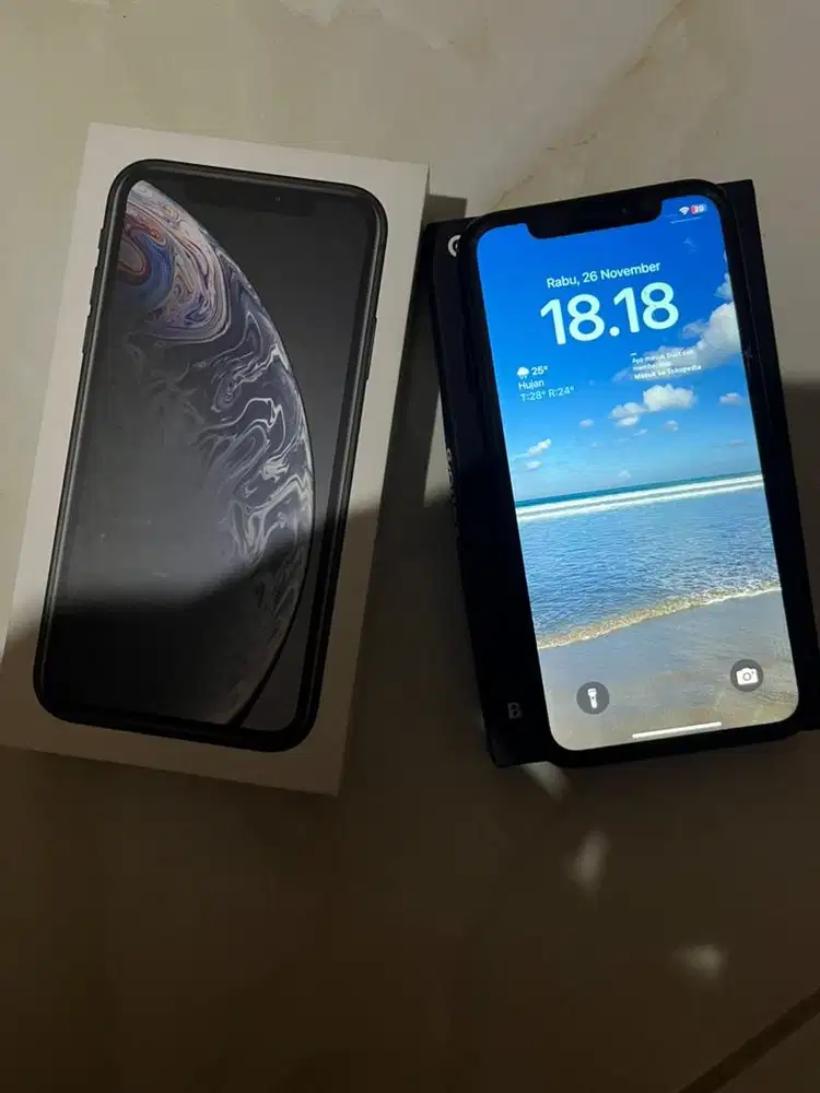 Iphone XR 128gb hitam ex IBOX