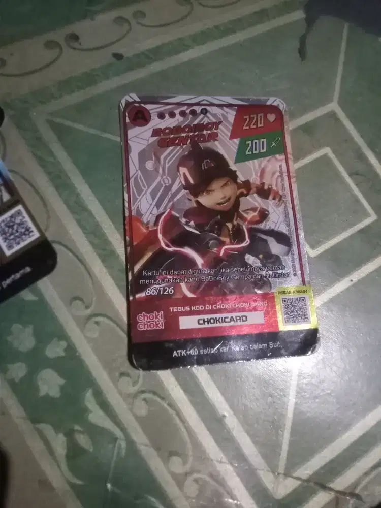 Kartu choki choki boboboy
