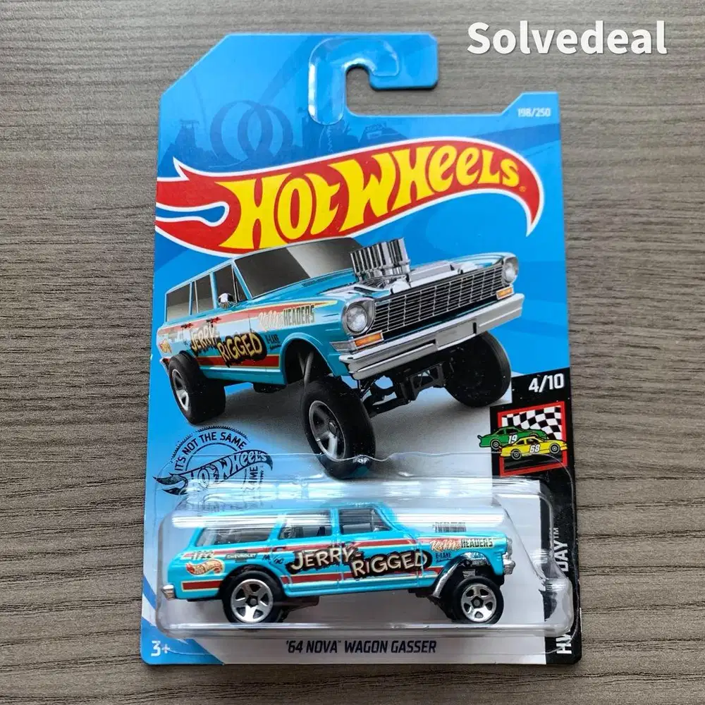 Hot Wheels 64 Nova Wagon Gasser 2019 Biru – Baru
