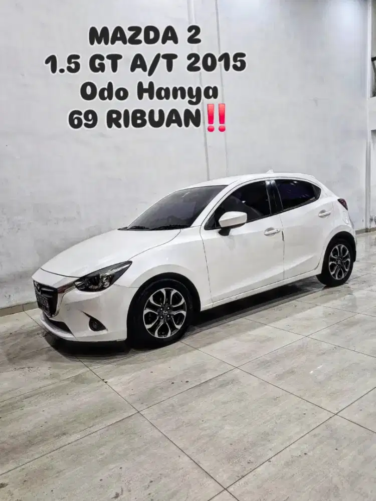 (TDP 21JT) Mazda 2 1.5 GT Skyactiv A/T 2015 / 2016 Putih jazz yaris