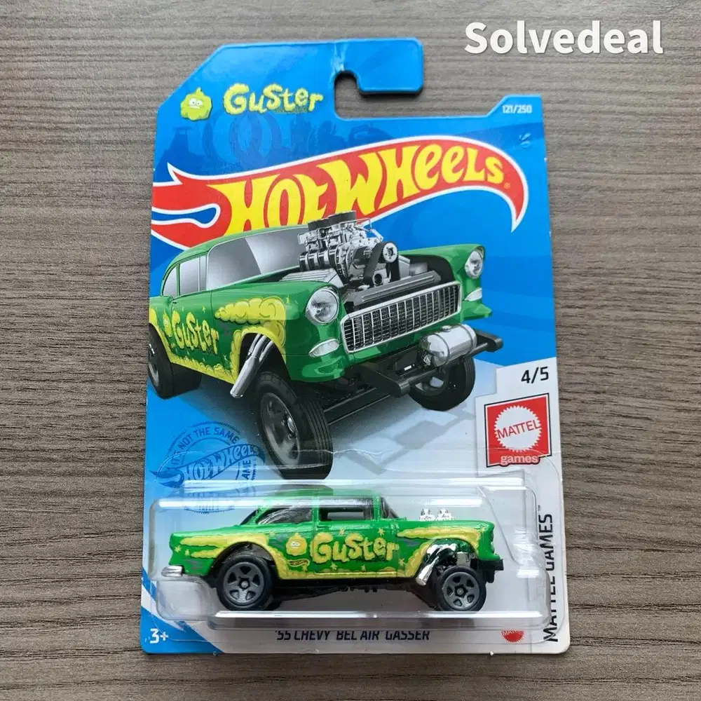 Hot Wheels 55 Chevy Bel Air Gasser Guster 2021 Hijau – Baru