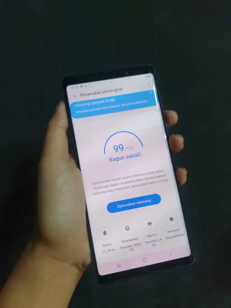 Samsung Galaxy Note 9
RAM 6GB / Internal 128GB
SEIN Resmi
