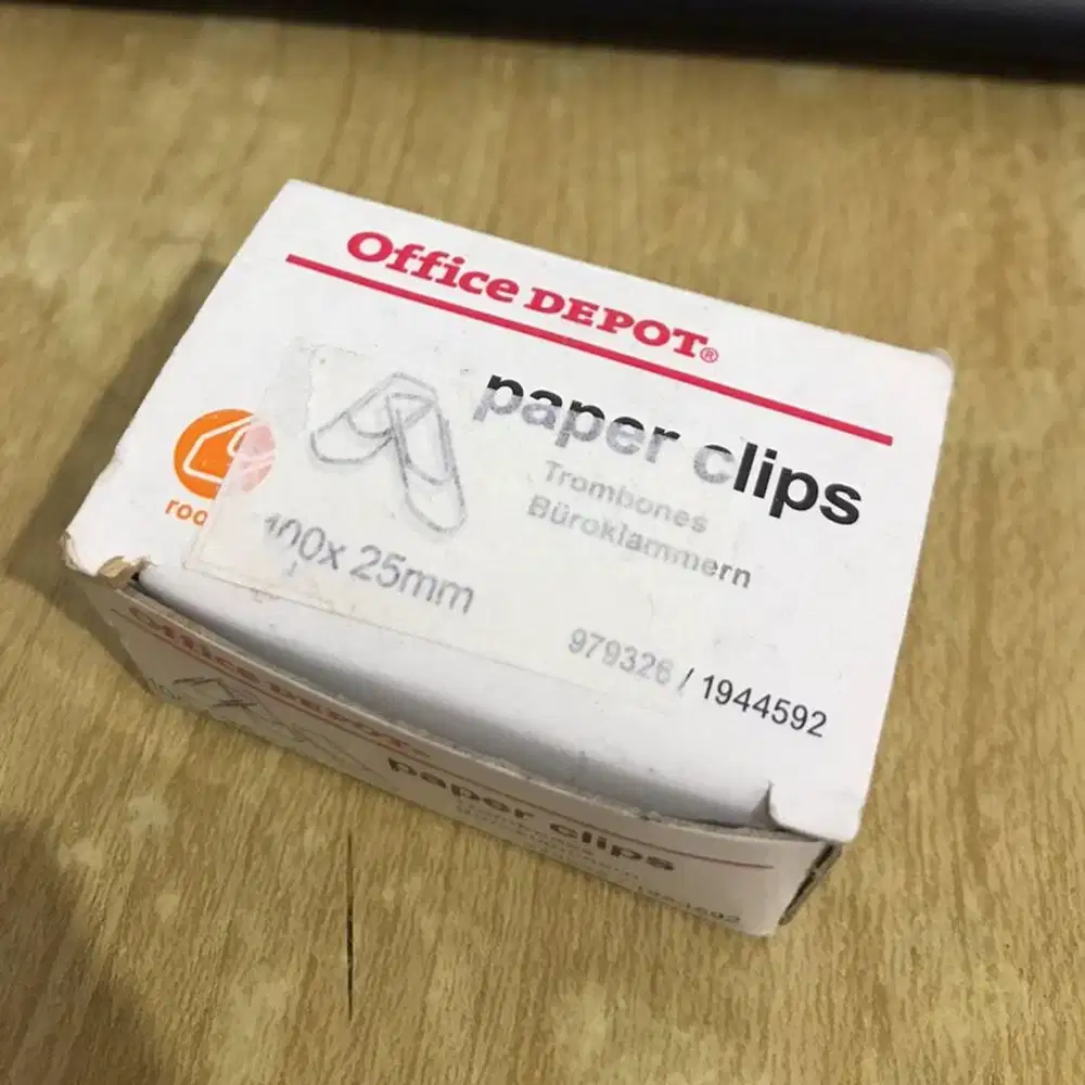 Paper Clips 100 x 25mm Klip Penjepit Kualitas Tinggi untuk Kantor dan