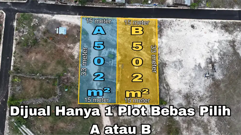 Tanah Murah Plot Kecil View Laut Kampial Nusa Dua Bali