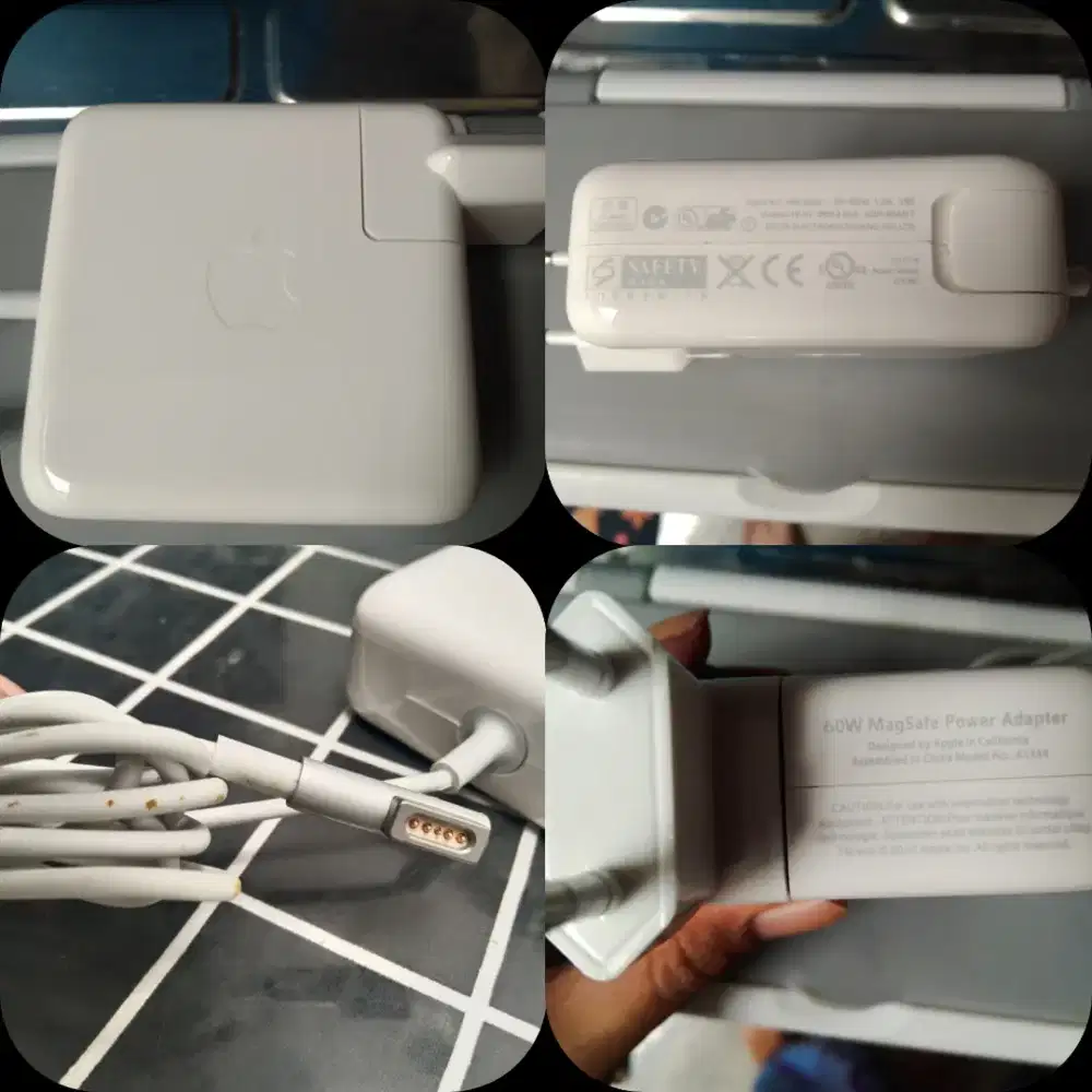 Charger MacBook (2009-2012) 60W MagSafe Original (A1344) Second/bekas