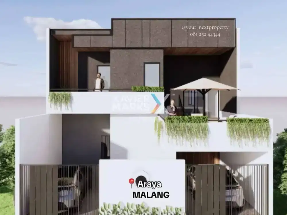 Rumah Design Tropical Modern di Cluster Golf, Kota Araya Malang