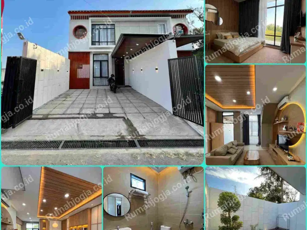 Rumah 2 lantai konsep modern fullfurnish jalan kabupaten