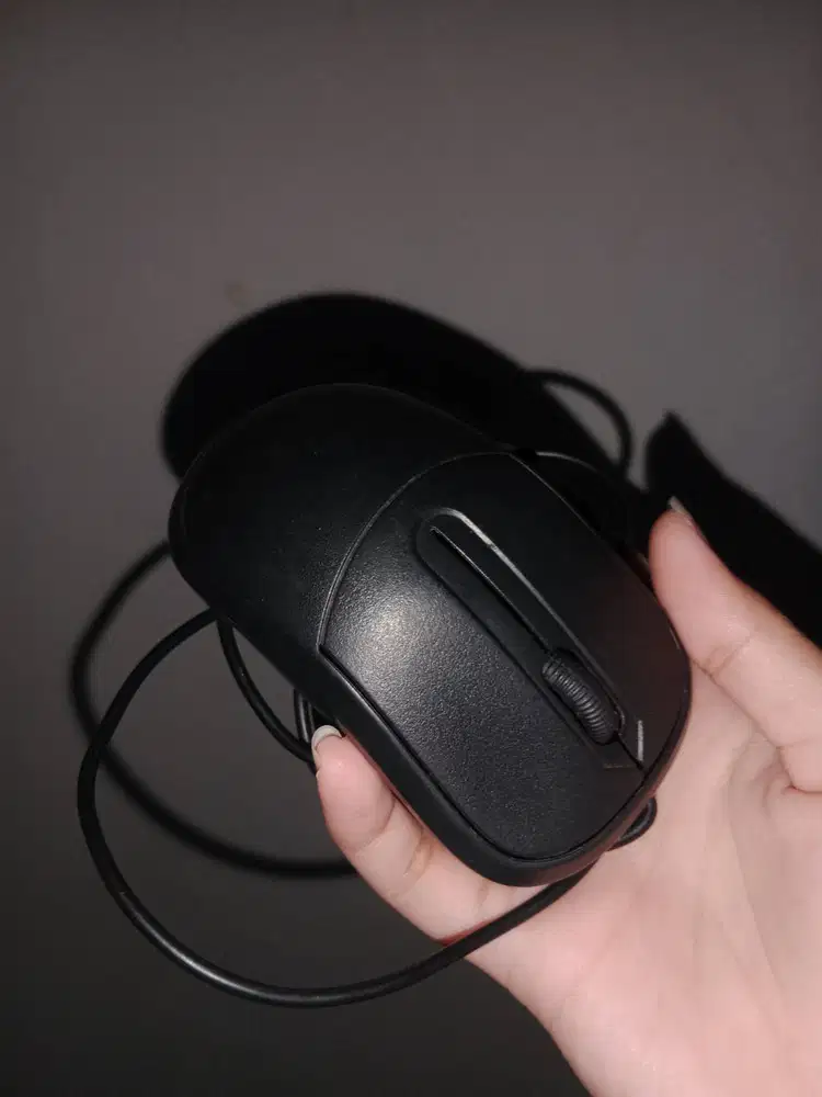 Mouse Ergonomis Warna Hitam - HSC 2025