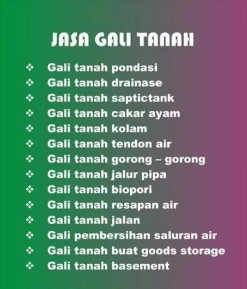 Jasa Tukang Gali & jasa Buang Puing murah