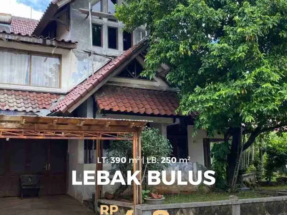 rumah lama di dalam komplek lebak bulus jakarta selatan shm murah