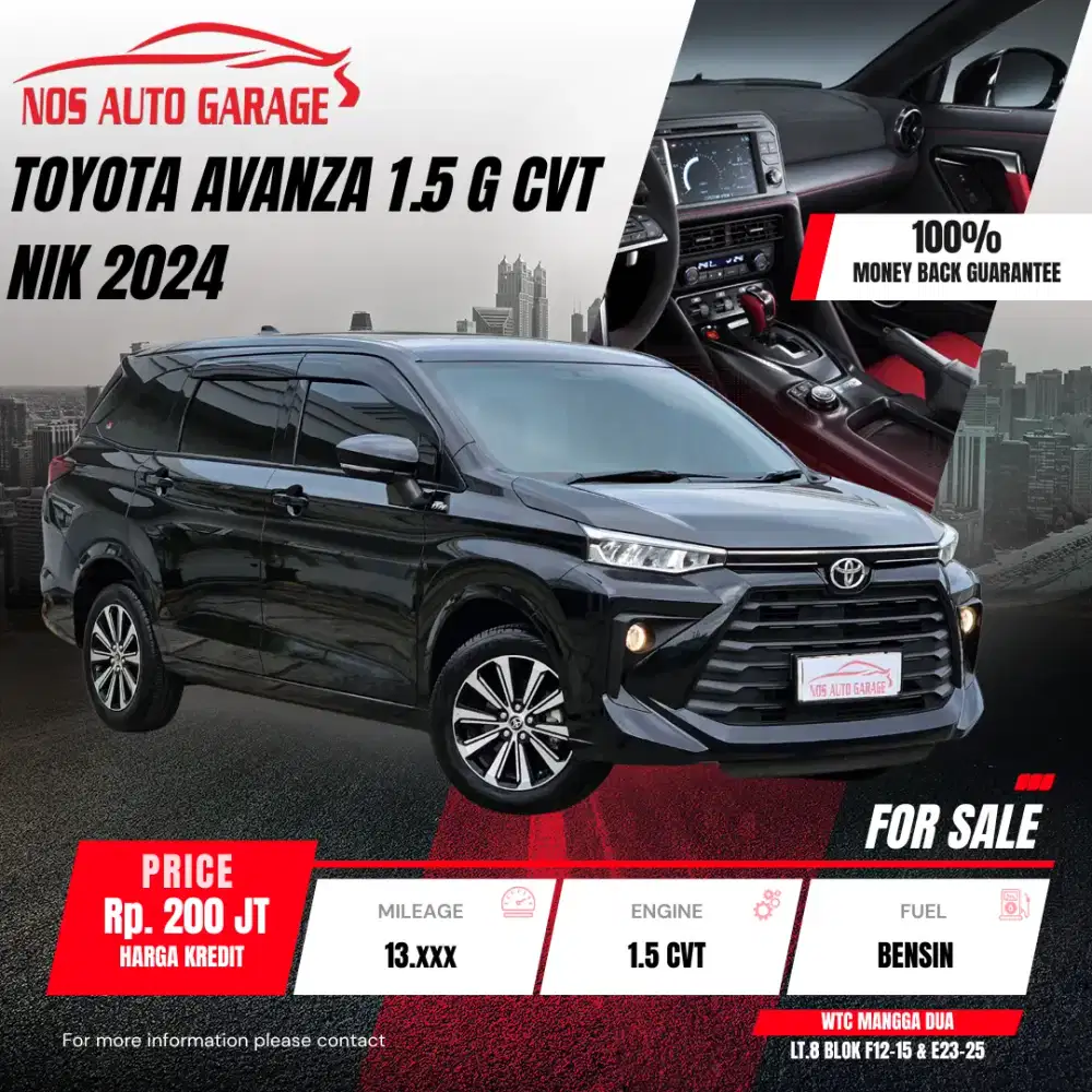 [Km 13rb] Toyota Avanza 1.5 G CVT/ Matic 2024