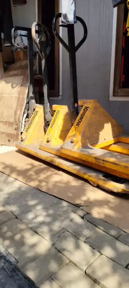 DIJUAL HAND PALLET + STACKER BEKAS NORMAL - HARGA NEGO