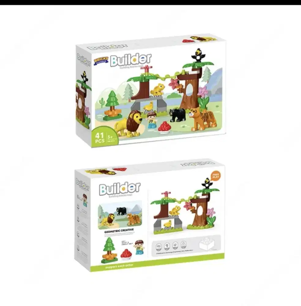 Set 41 Pcs Big Building Blocks Animal