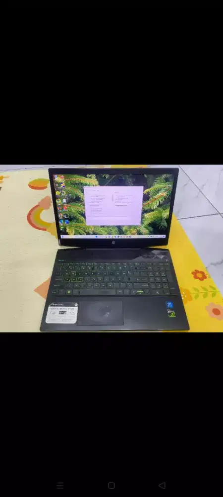 Laptop Hp pavilion Gaming 15