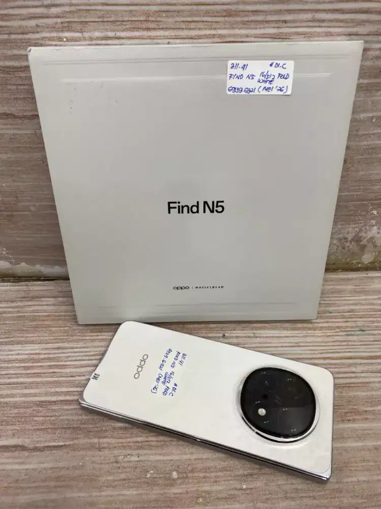 Di jual HP OPPO FIND N5 FOLD WHITE RAM 16GB ROM 512GB