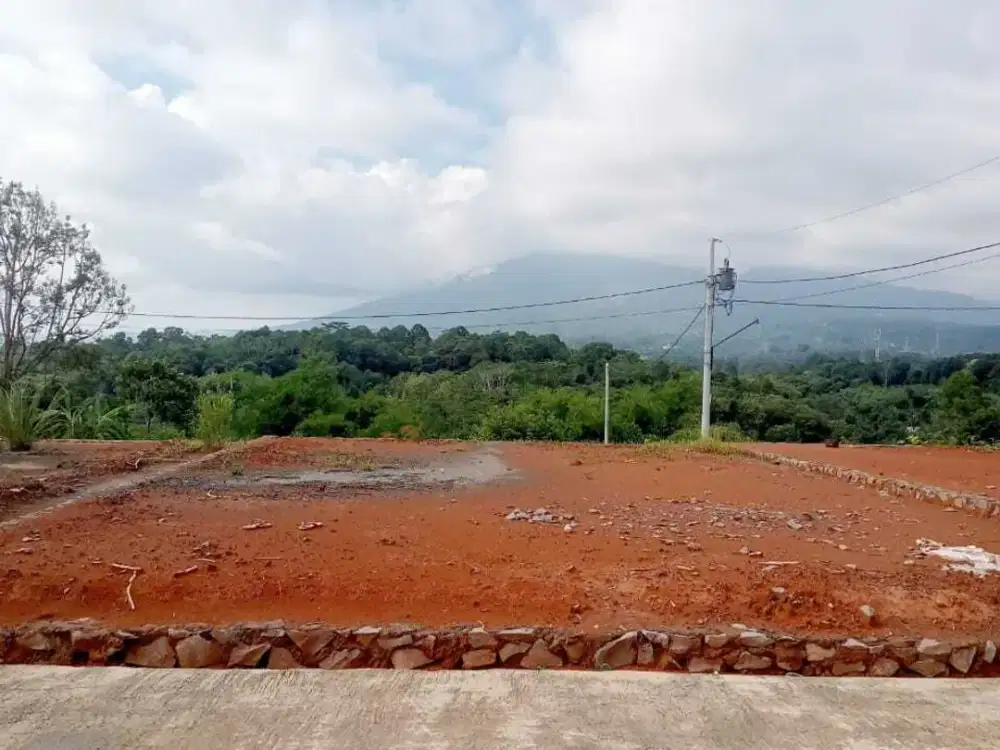 Tanah kavling terlaris sudah banyak tetangganya SHM Ready view gunung