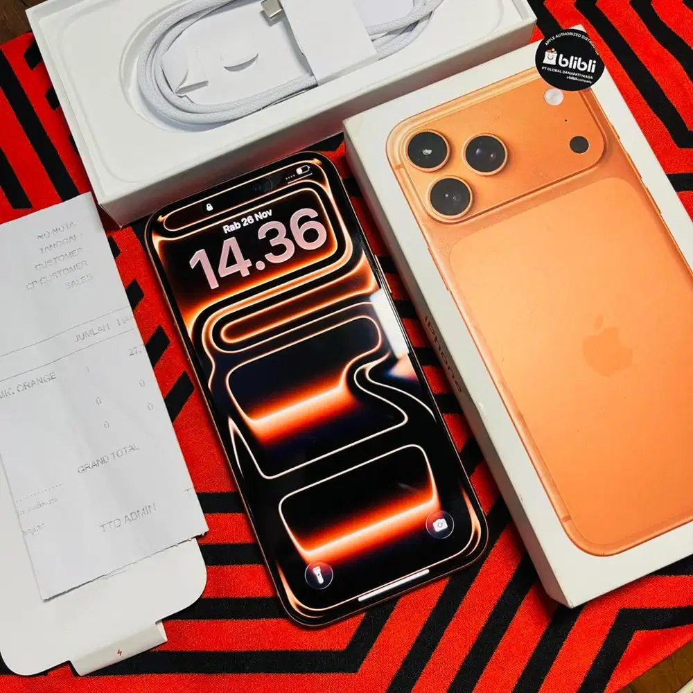 Iphone 17 promax 256 ibox 2 minggu pakai