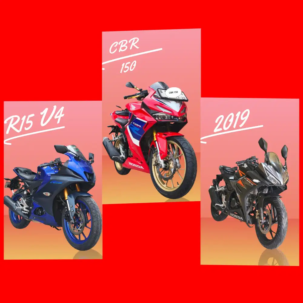 Promo dp 500rb Honda CBR 150 R ABS R15 (Ktp daerah bs kredit) V4