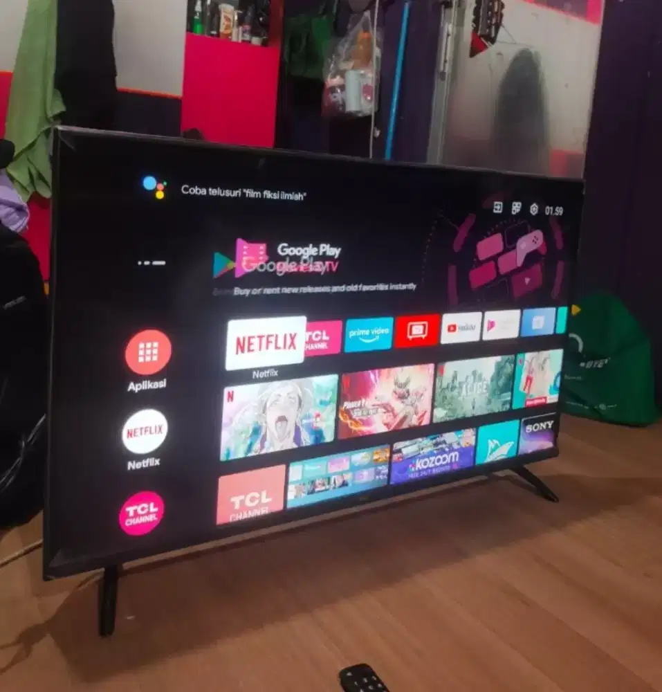 TV TCL 40  Android Digital Support You-Tobe Goegle Netflik (No-Minus)