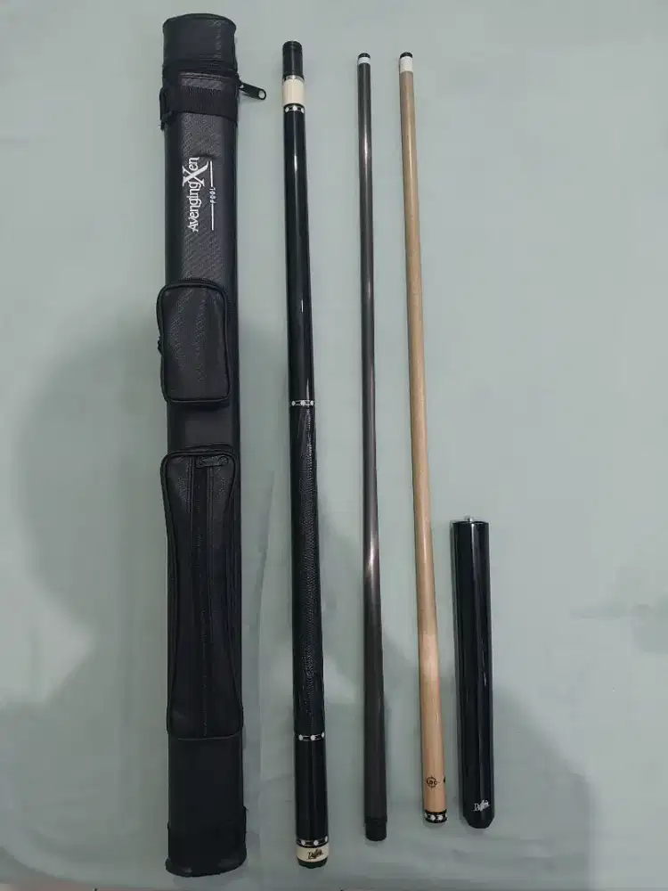 Stik biliard dufferin dengan shaft karbon cuetec cynergi 12,5