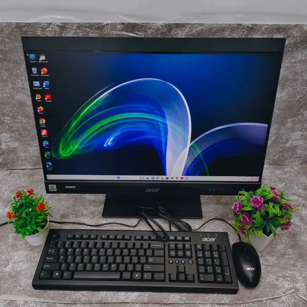 PC AIO ACER VERITON Z4 Core i3-10105U (8CPUs) Ram 4GB SSD 256GB Fulset