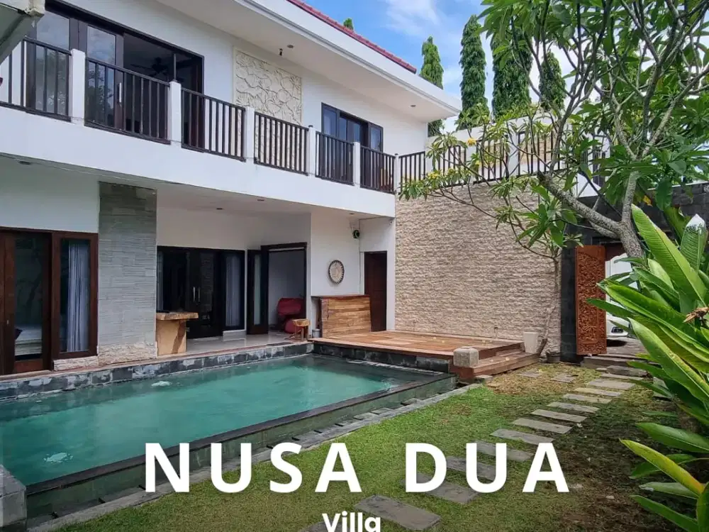 Dijual: Vila Mewah 5 Kamar Tidur dengan Kolam Renang Pribadi — Taman Mumbul, Nusa Dua, Bali