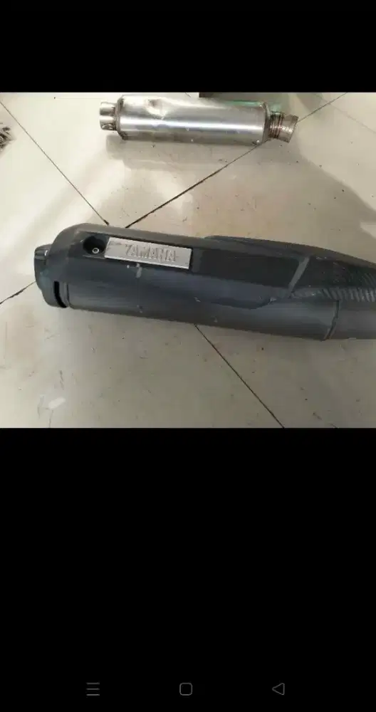 Knalpot standart Original R15 + bonus knalpot racing