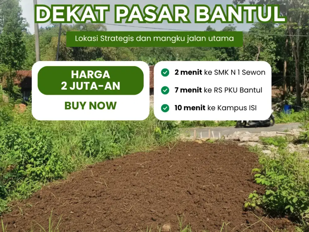 Tanah Kavling Pendowoharjo Bantul Yogyakarta Harga Terbaik
