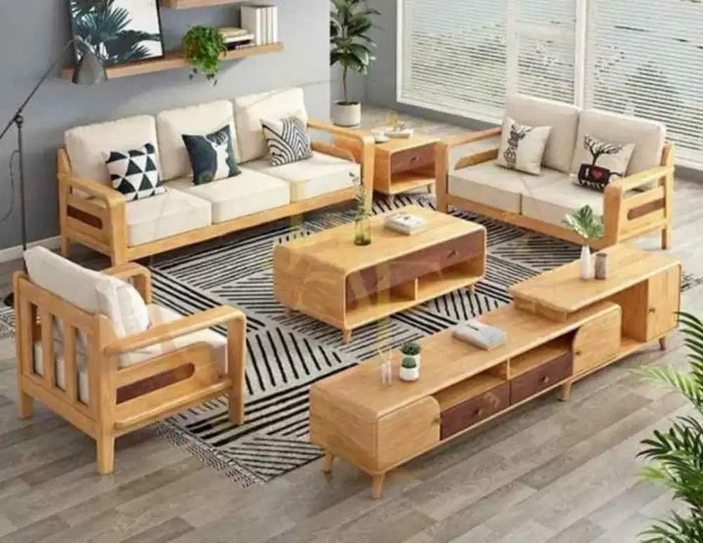 Kursi tamu set bufet jati premium