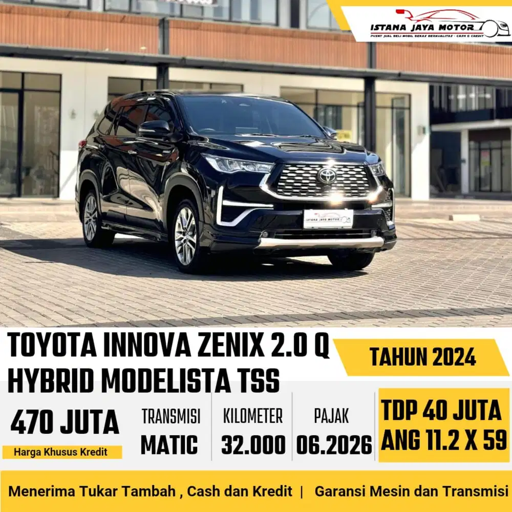 Toyota Kijang Innova Zenix 2.0 Q HV Modelista TSS AT th 2024
