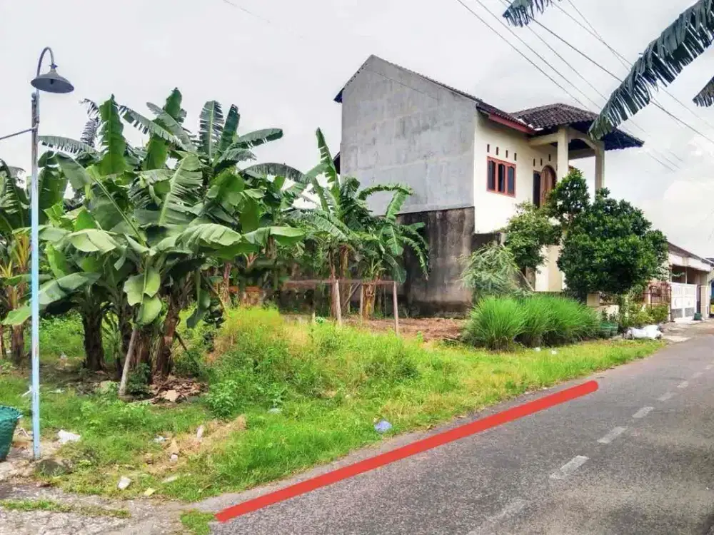 Tanah Pekarangan Siap Bangun Letak Strategis