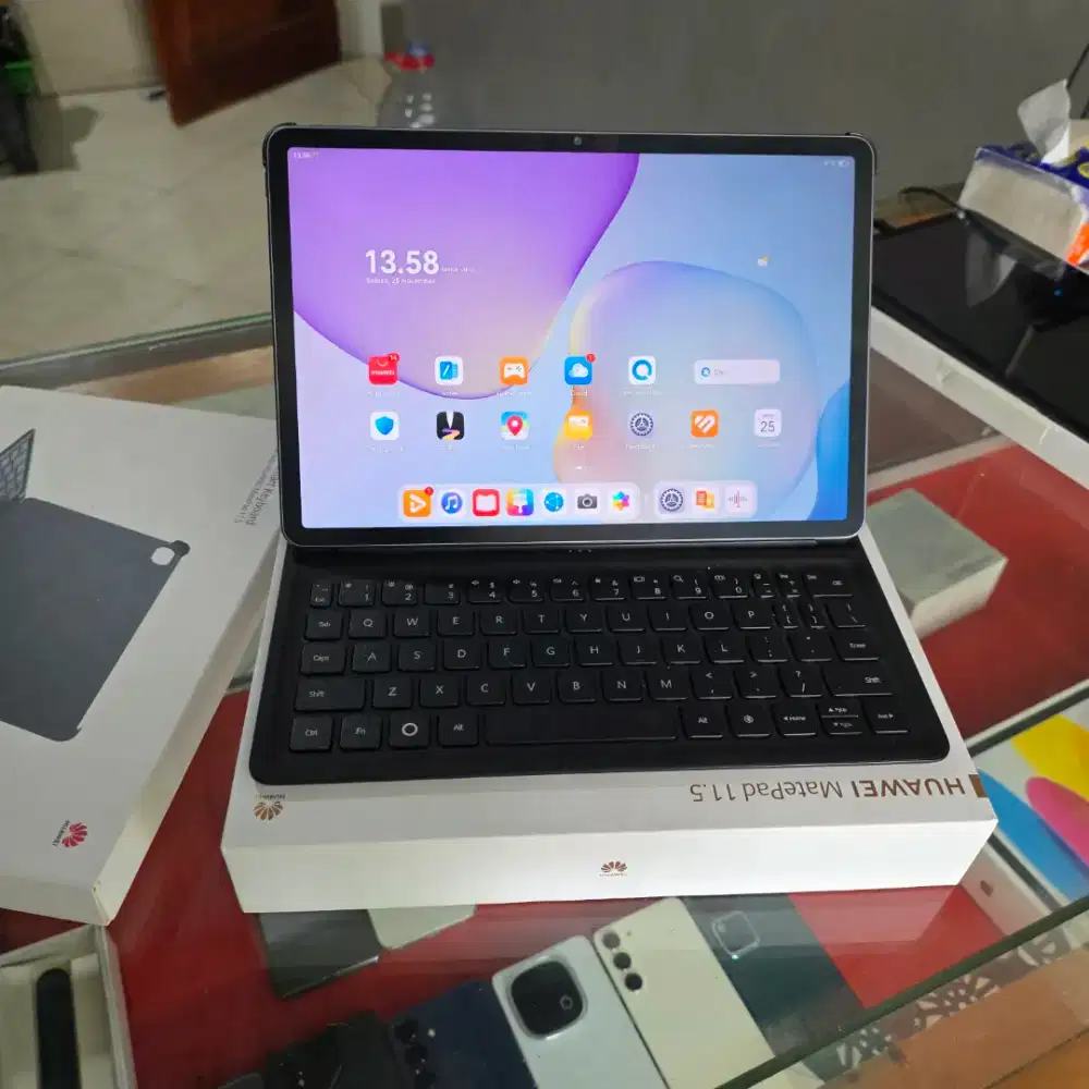 Huawei matepad 11.5 (2025) pepermatte 8/256gb sepaket keyboard