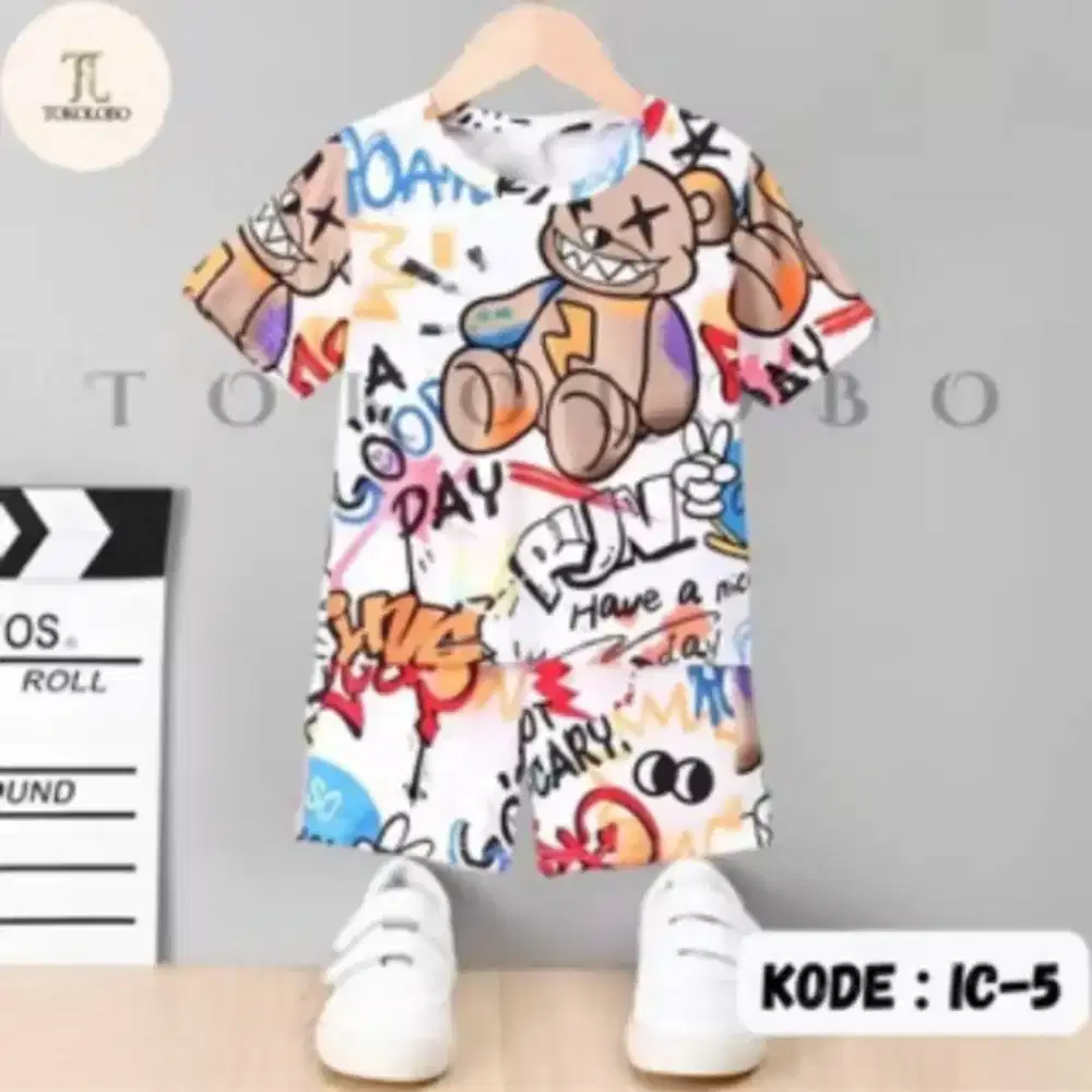 Cod baju setelan anak ichabul