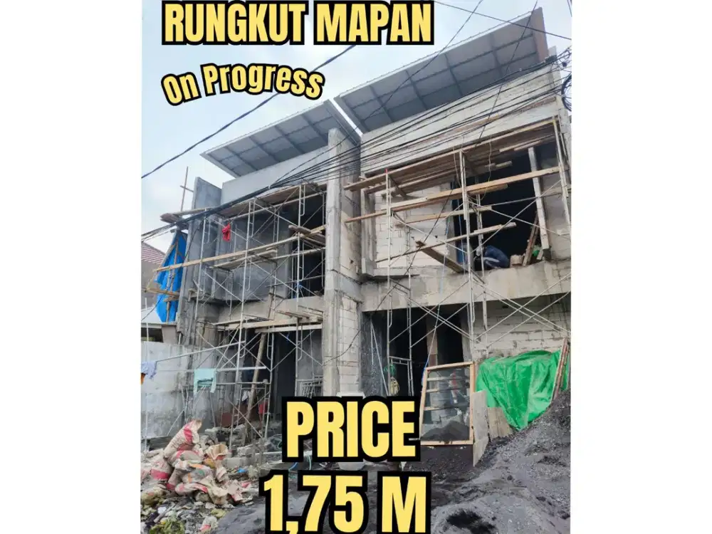 ‼️BARU GRESS‼️ RUMAH RUNGKUT MAPAN TENGAH KUALITAS PREMIUM MODERN MINIMALIS. DEKAT SUPERINDO, TEMPAT IBADAH, MERR, TOL, JUANDA, dsb