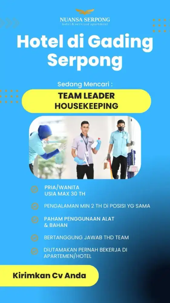 Di cari Leader Housekeeping
