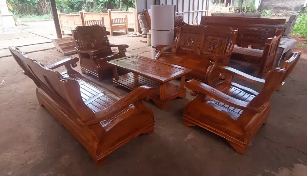 Kursi Tamu Minimalis Kayu Jati