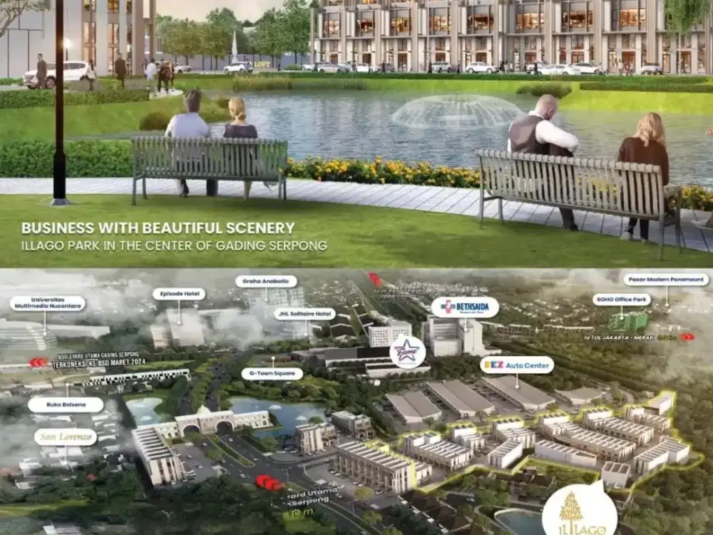 HANYA MULAI DARI 2 , 1MILIARAN, MILIKI RUANG USAHA DI ILLAGO GRANDE GADING SERPONG