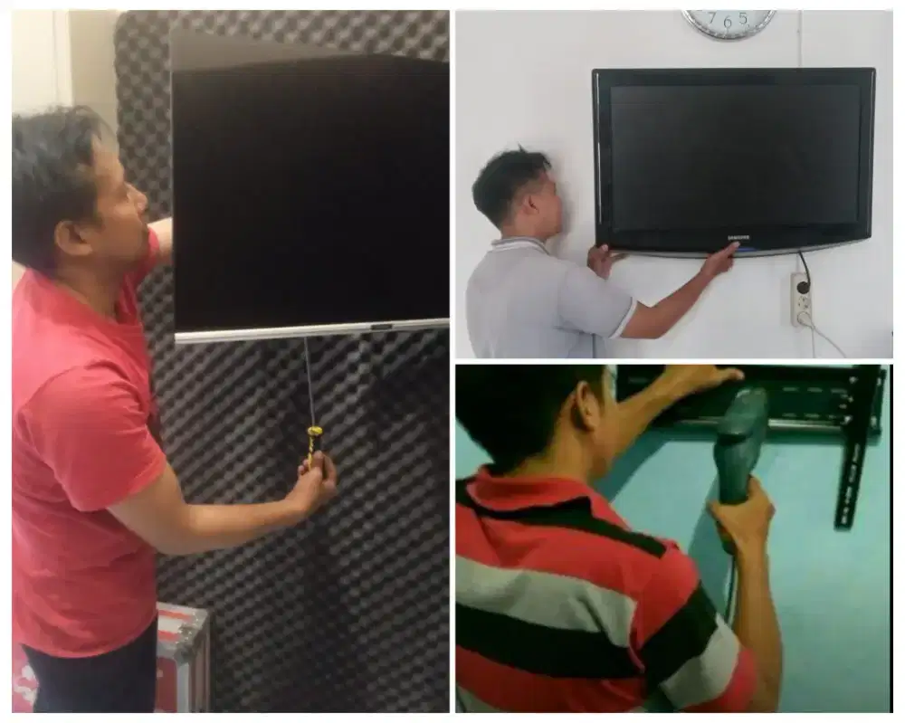 Pasangkan bracket breket briket terima rapih