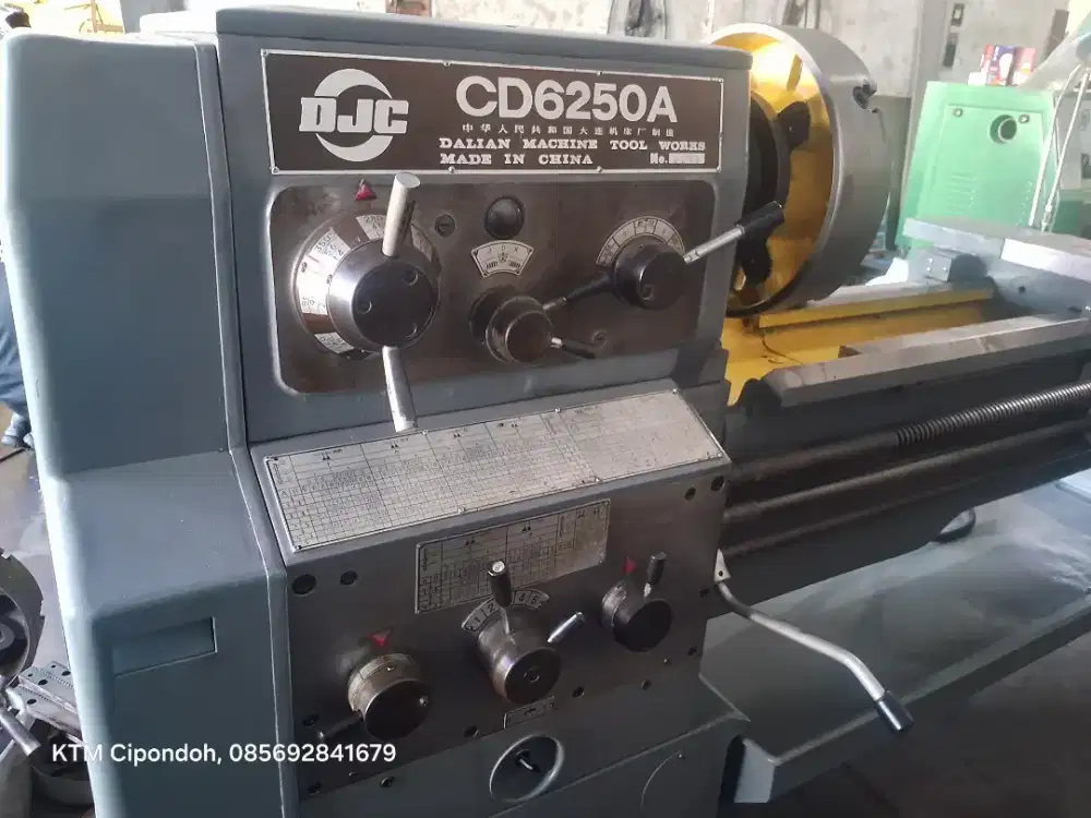 Bubut Dalian type CD6250A. Full rekondisi