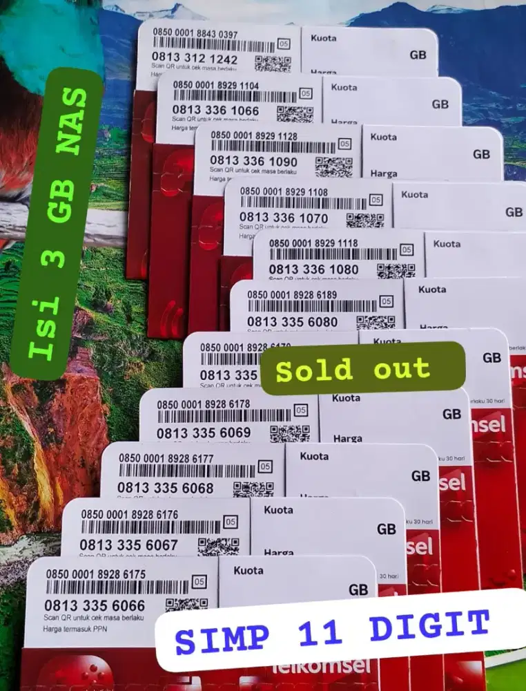 NOMOR CANTIK  SIMPATI COCOK BUAT KONTAK WA PRIBADI / BISNIS.