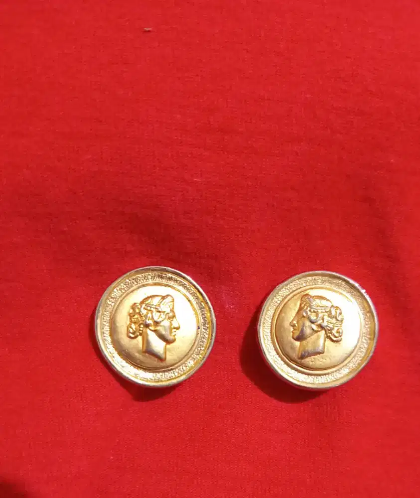 Vintage, anting jepit Prajurit Romawi Yunani