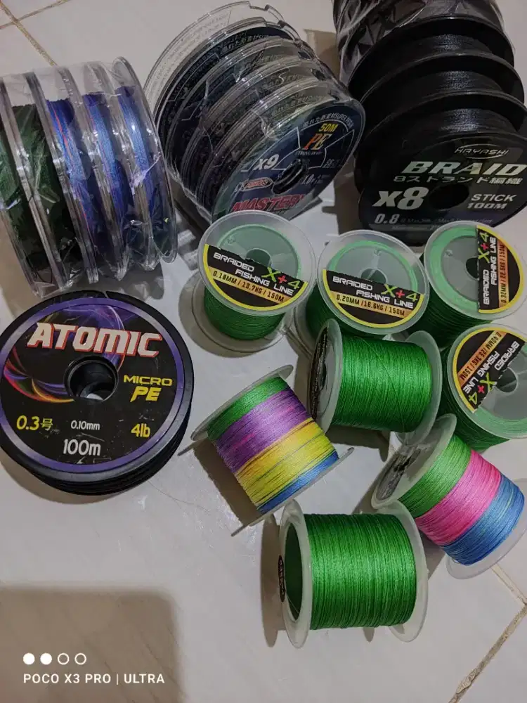 Benang PE Senar Pancing 50Meter 100Mter 150Mter 300Meter