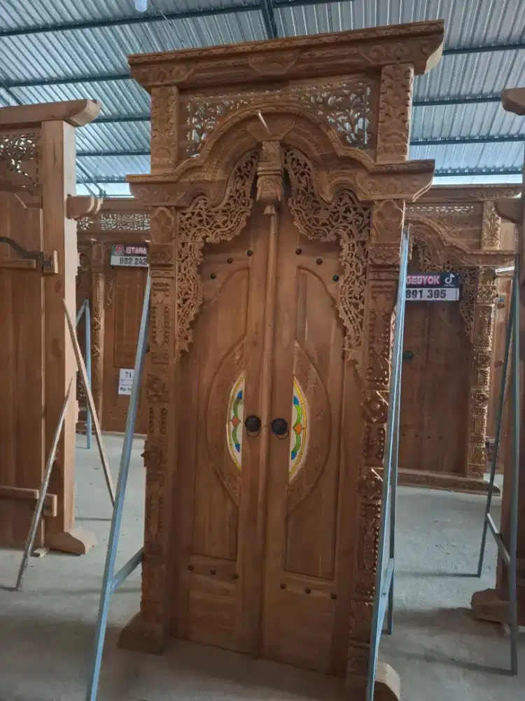 gapura pintu kaca grafis 120x250